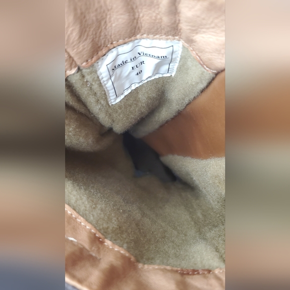 PAJAR -size 40/10-plaid boots -fur lined-fabric and leather-zipperup-laceup - Picture 14 of 15